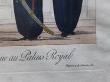 Charger l'image dans la galerie, Gravure Martinet 1814 Le premier pas d'un officier cosaque au Palais Royal