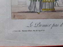 Charger l'image dans la galerie, Gravure Martinet 1814 Le premier pas d'un officier cosaque au Palais Royal