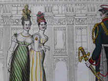 Charger l'image dans la galerie, Gravure Martinet 1814 Le premier pas d'un officier cosaque au Palais Royal